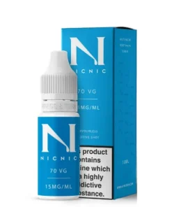 15mg Nic Nic Flavourless Vape Juice Nicotine Shot 10ml (70VG/30PG)