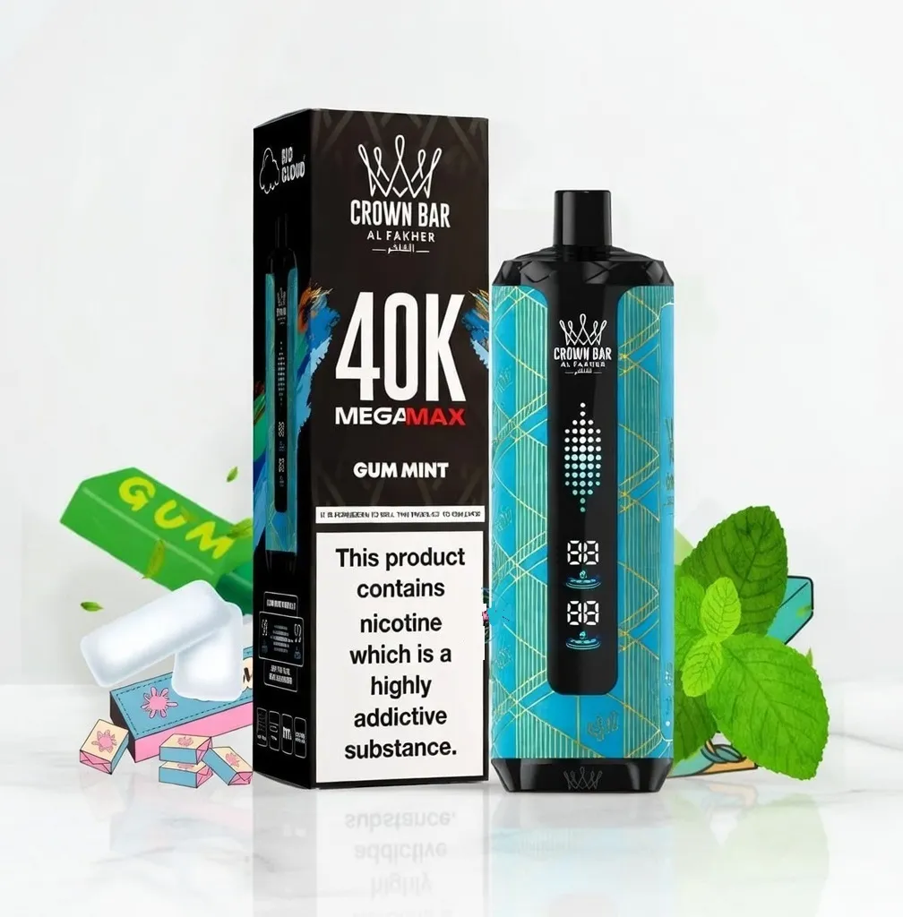 Crown Bar Gum Mint 40k puffs 6mg
