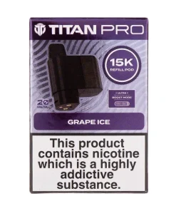 Alternative view of Grape Ice Pro 15K Prefilled Pod + Refill by Titan