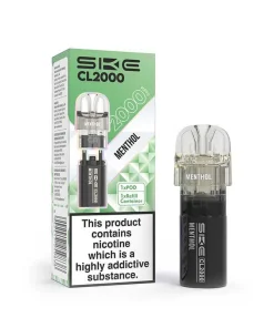 Alternative view of SKE CL2000 Menthol Prefilled Pod + Refill – 20mg