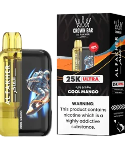 AL Fakher Crown Bar 25K puffs Ultra – Cool Mango – 5mg