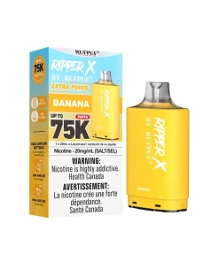 Alternative view of RIPPER X by RUFPUF 75K Pod – Banana 20mg