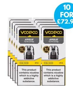 Box Of 10 – Voopoo Argus Top Fill Replacement Pods 2ml Multipack