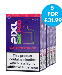Box Of 5 – 20mg PIXL 8000 Prefilled Refill Pods