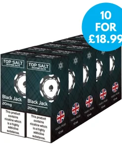 Box of 10 – 20mg Top Salt Fruit Flavour Nic Salts 10ml (50VG/50PG)