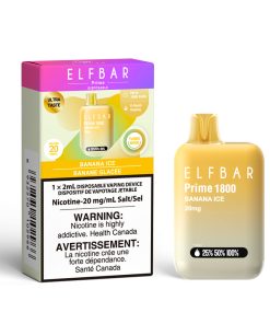 Alternative view of ELFBAR Prime – Banana Ice