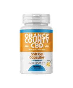 Alternative view of Orange County 1800mg Full Spectrum CBD Capsules – 60 Caps