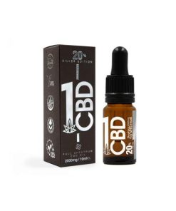 1CBD 20% Pure Hemp 2000mg CBD Oil Sliver Edition 10ml