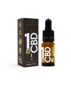 1CBD 40% Pure Hemp 4000mg CBD Oil Gold Edition 10ml