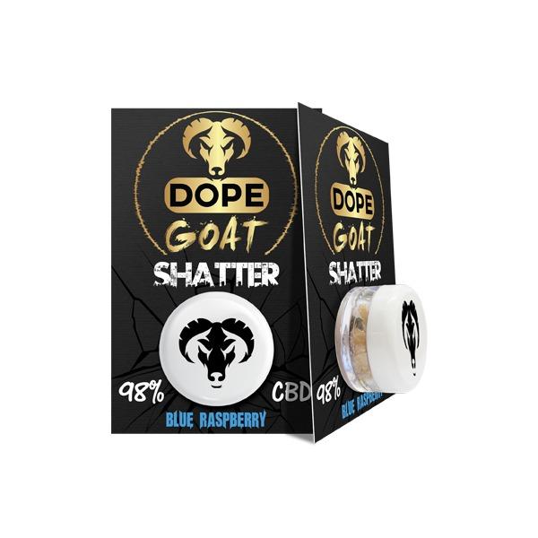 Dope Goat Shatter 98% CBD 1g - Image 5