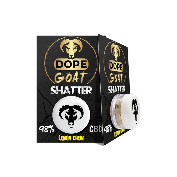 Dope Goat Shatter 98% CBD 1g - Image 2