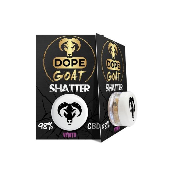 Dope Goat Shatter 98% CBD 1g - Image 4