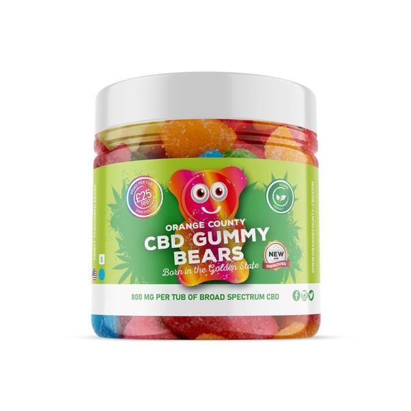 Orange County 800mg CBD Gummy Bears – Small Pack - Image 2