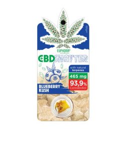 Alternative view of Euphoria 465mg CBD Shatter Blueberry Kush 0.5g