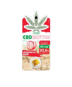 Alternative view of Euphoria 93mg CBD Shatter Watermelon Kush 0.1g