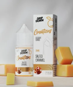 Salted caramel drip down creations dessert 30ml