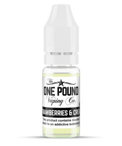 Strawberries & Cream Flavour E-Liquid by The One Pound Vaping Company (10ml)