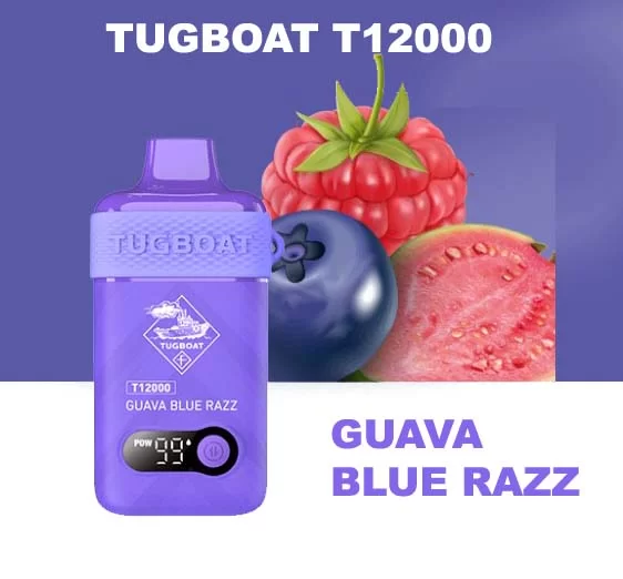 TUGBOAT T12000 Guava Blue Razz - Image 2