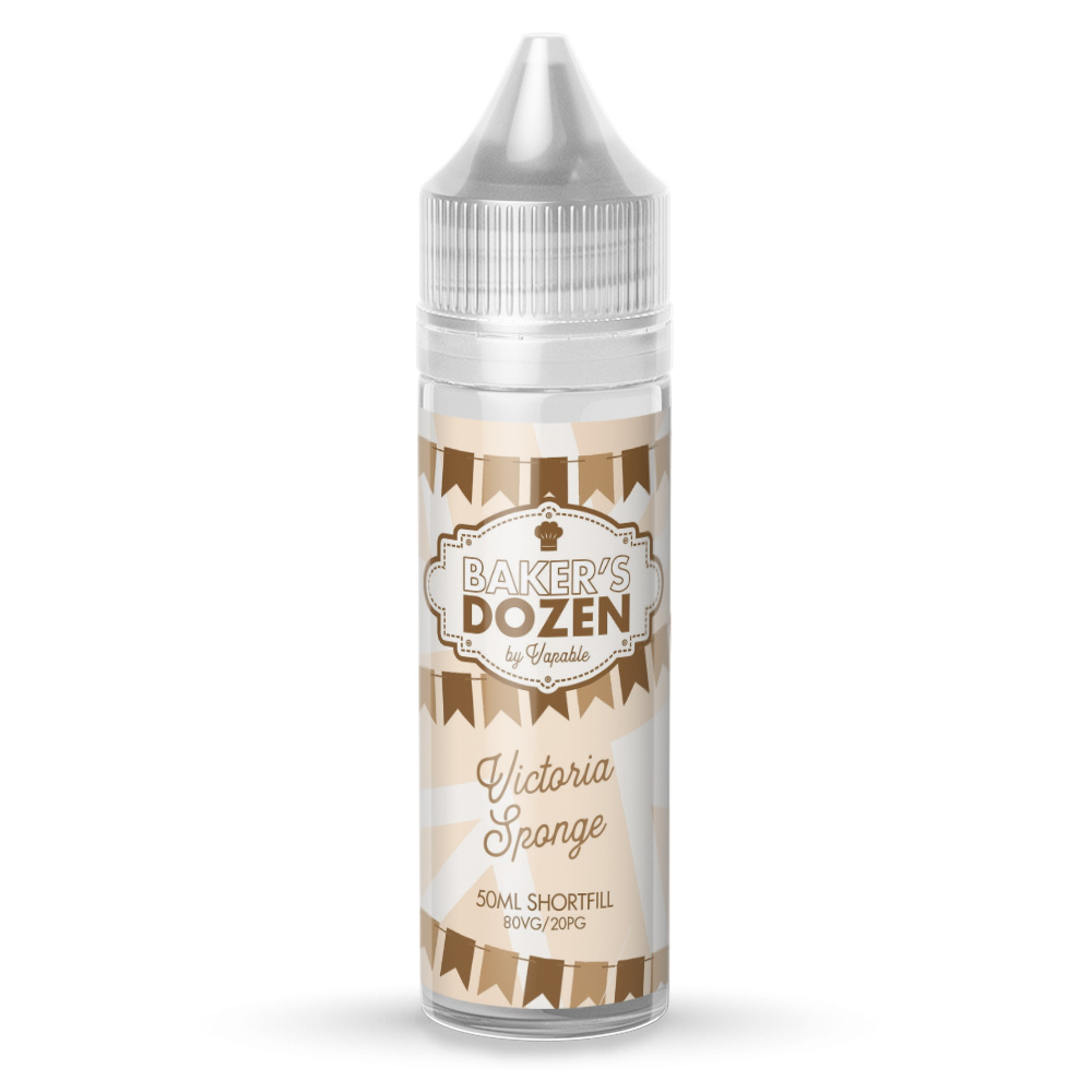 Victoria Sponge Flavour Shortfill E-Liquid by Baker’s Dozen (50-400ml) - Image 2