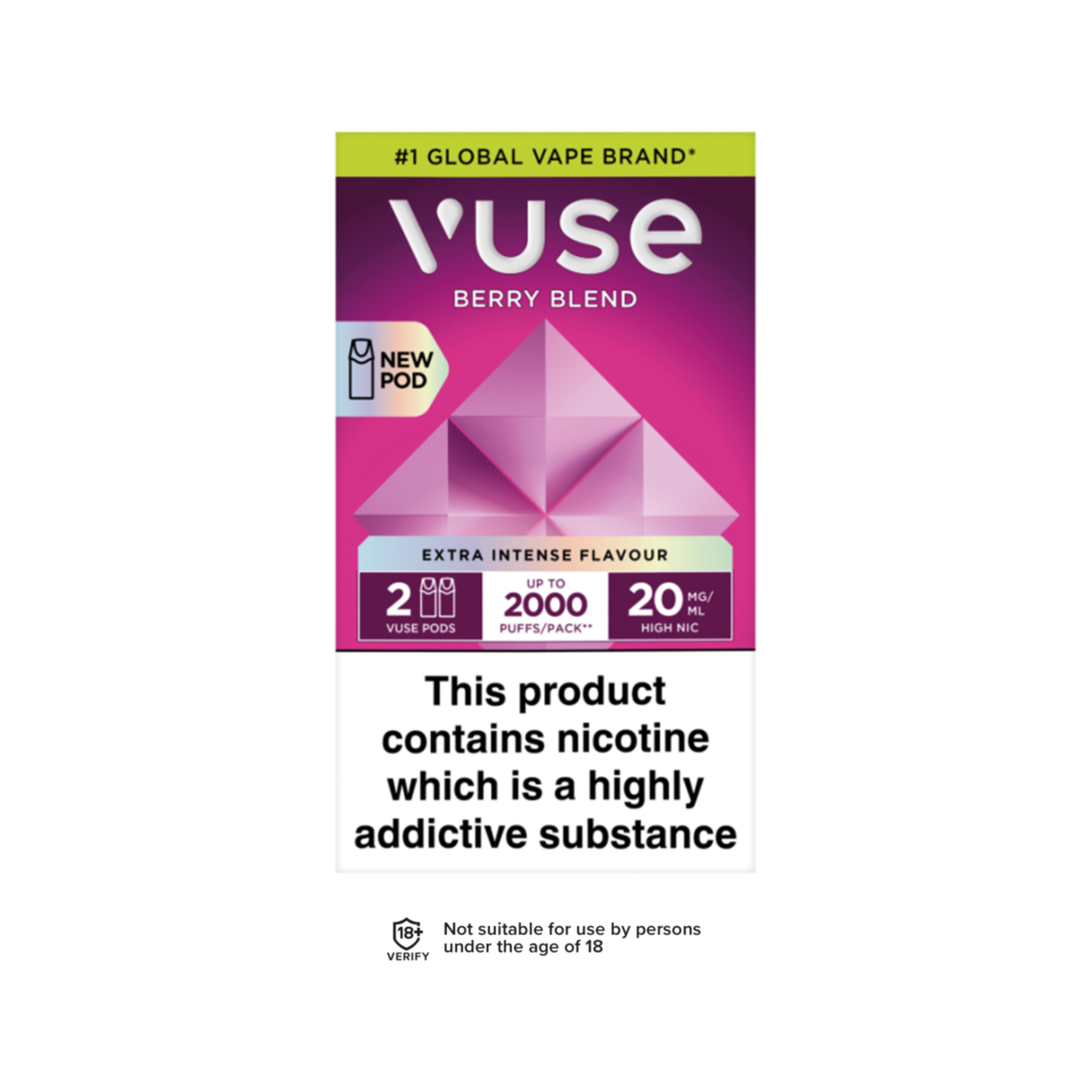 Vuse Intense Refill Pack 20mg (2.0%) - Image 9