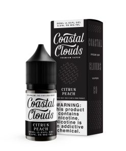 Alternative view of Coastal Clouds Citrus Peach 30ml Nic Salt Vape Juice