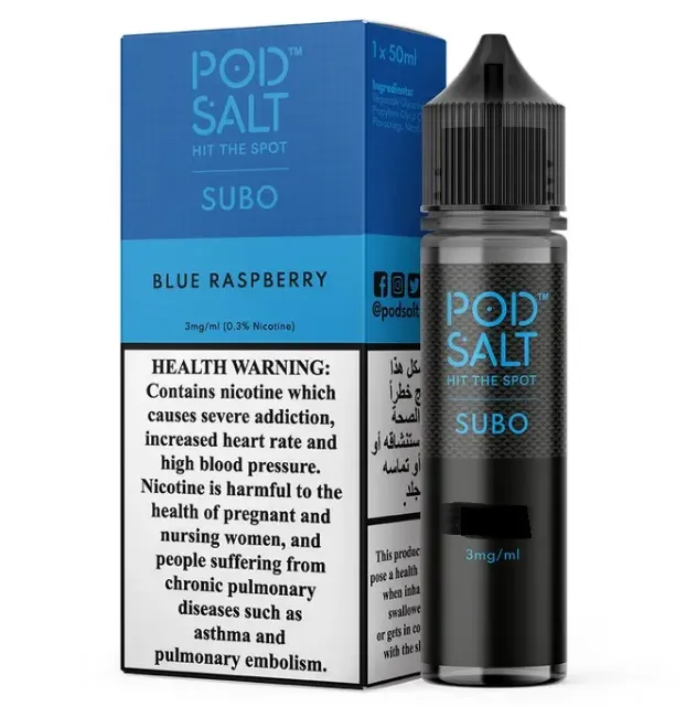 Pod Salt Subo Blue Raspberry 3mg/50ml - Image 2